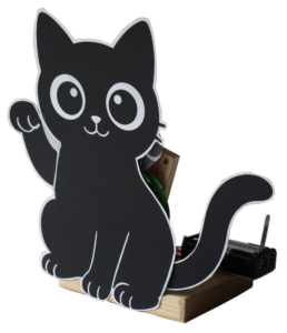 電子工作「ピコピコうごく黒ねこ」お申込み開始