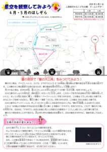 2026年 4月・5月のほしぞらをみてみよう！