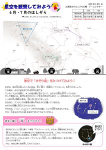 2026年 6月・7月のほしぞらをみてみよう！